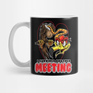 I Survived Another Meeting Buzzard Mug